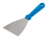 GI METAL AC-ST4M Spatola triangolare lama Inox con manico plastica FIX