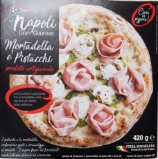 PIZZA&OTHER Pizza Mortadella Ricotta di Bufala al finocchietto e Pistacchi 29cm 420g