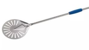 GI METAL I-20F Palettino Pizza Forato Acciaio Inox 20cm/150cm FIX