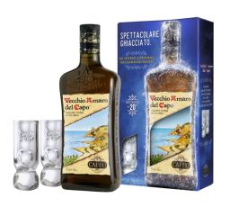 CAFFO Vecchio Amaro del Capo giftpack + 2 glazen 35% 70cl